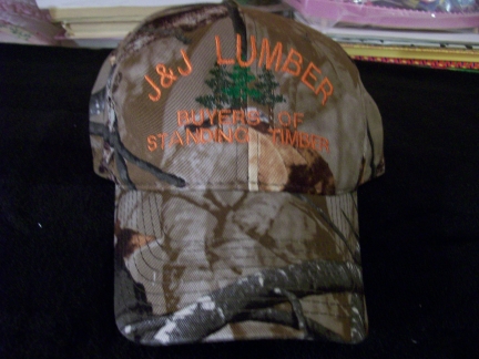J & J Lumber Cap-embroidered, cap, company, design, group