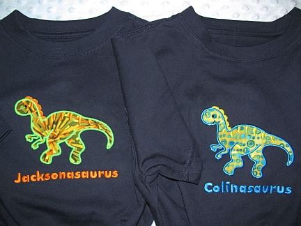 Name-asaurus-T-shirt, embroidered, dino, dinosaur, kid