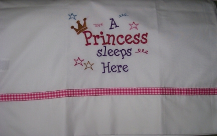 A Princess Sleeps Here-pillowcase, princess, pillow case