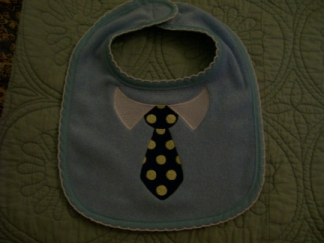 Dressed For Success-baby, bib, tie