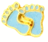 Baby boy blue footprints charm-Forever in My Heart, charm, jewelry