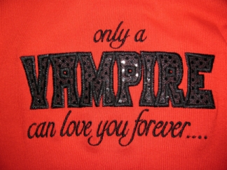 Vampire Love Shirt-embroidered, vampire, twilight, love