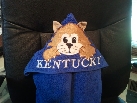 Hooded towel--Wildcat-hooded towel, bath towel, beach towel, wildcat,