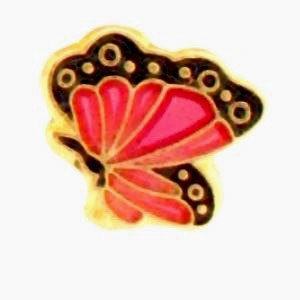 Pink Butterfly Charm-Forever in My Heart, Locket, jewelry, charm, gift