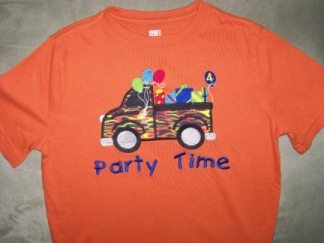 Party Time Shirt-birthday, party, truck