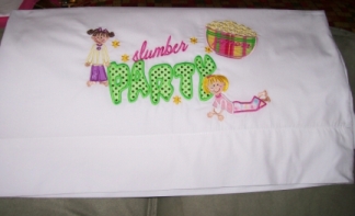 Slumber Party-pillowcase, pillow case, party, slumber, girl