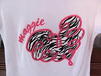 Swirly Zebra Heart-embroidered, heart, swirl, zebra, name